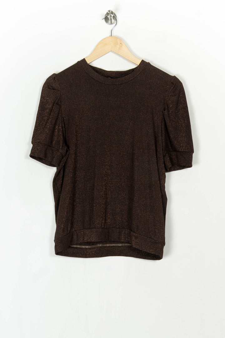Tee-shirt Marron - Taille M/38 de la marque IKKS | PARAD121569 - Vendu par Paradigme - Image 2