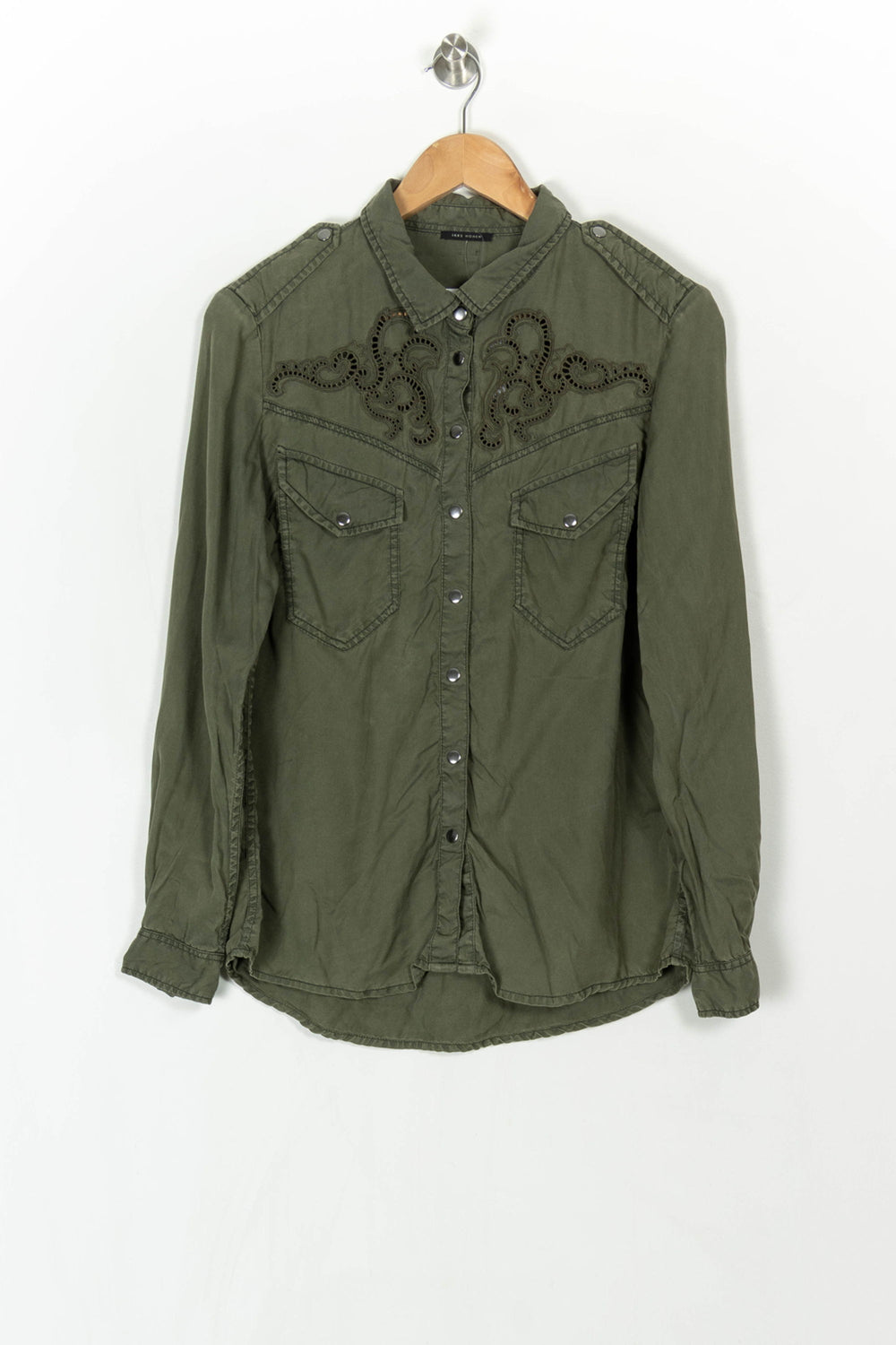 Chemise Vert - Taille M/38 de la marque IKKS | PARAD121570 - Vendu par Paradigme - Image 2
