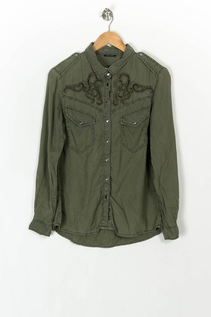 Chemise Vert - Taille M/38 de la marque IKKS | PARAD121570 - Vendu par Paradigme - Image 2