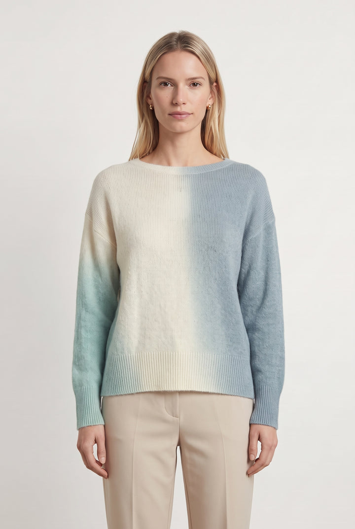 Pull Bleu et Écru - Taille S/36 de la marque Caroll | PARAD121571 - Vendu par Paradigme - Image 1