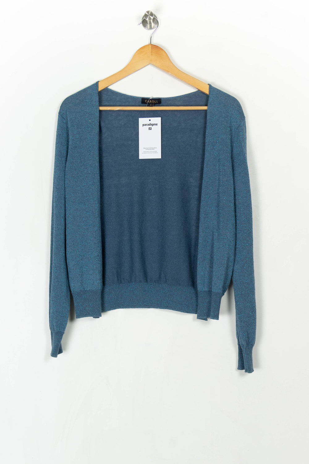 Cardigan Bleu - Taille S/36 de la marque Caroll | PARAD121572 - Vendu par Paradigme - Image 2