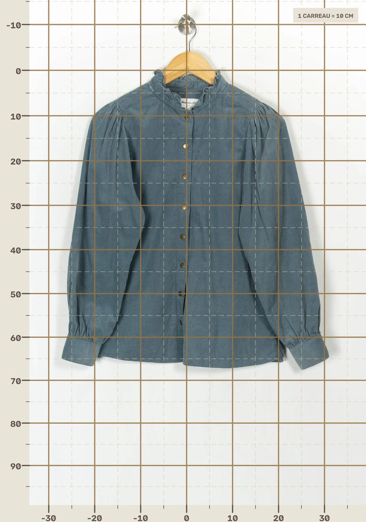 Blouse Bleue - Taille M/38 de la marque Maison 123 | PARAD121574 - Vendu par Paradigme - Image 4