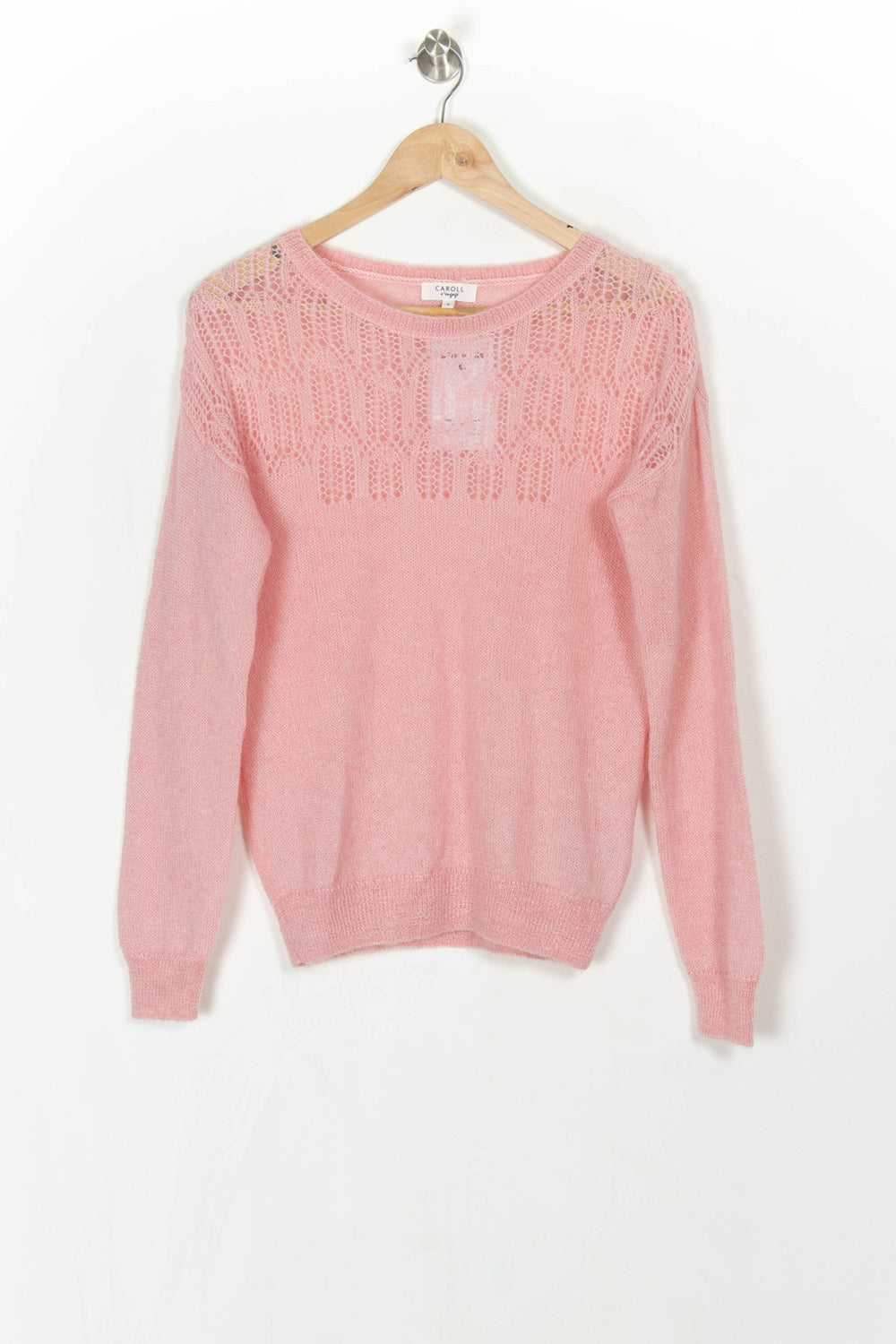Pull Rose - Taille S/36 de la marque Caroll | PARAD121575 - Vendu par Paradigme - Image 2