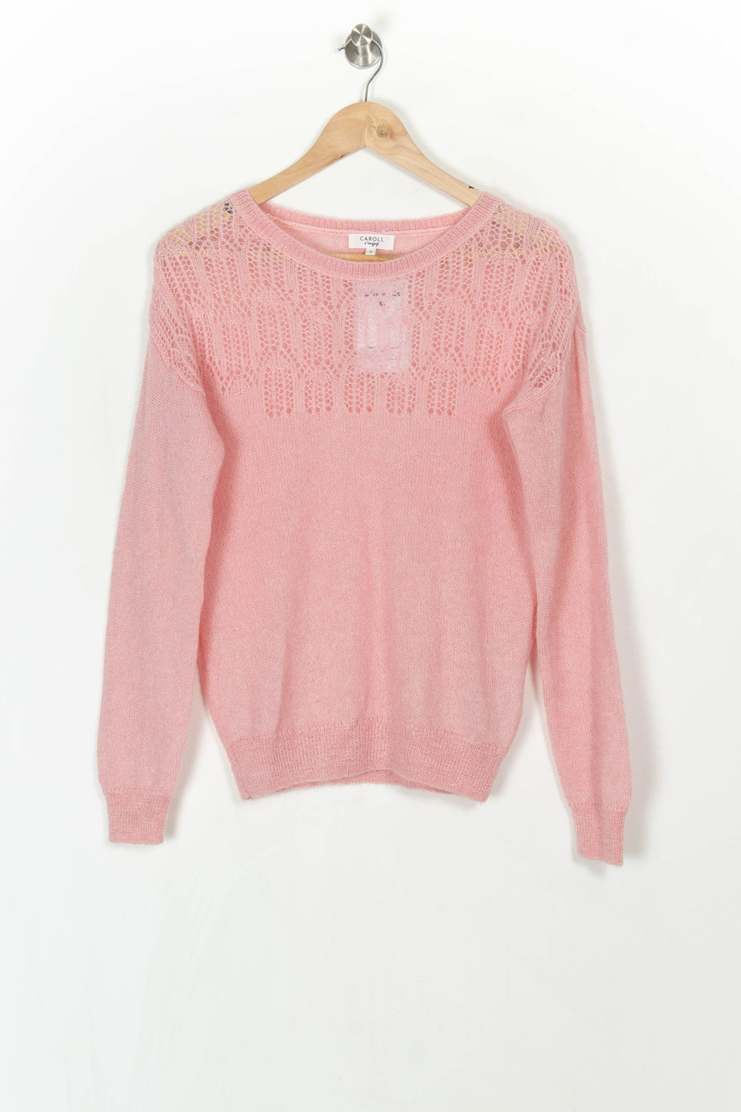 Pull Rose - Taille S/36 de la marque Caroll | PARAD121575 - Vendu par Paradigme - Image 2