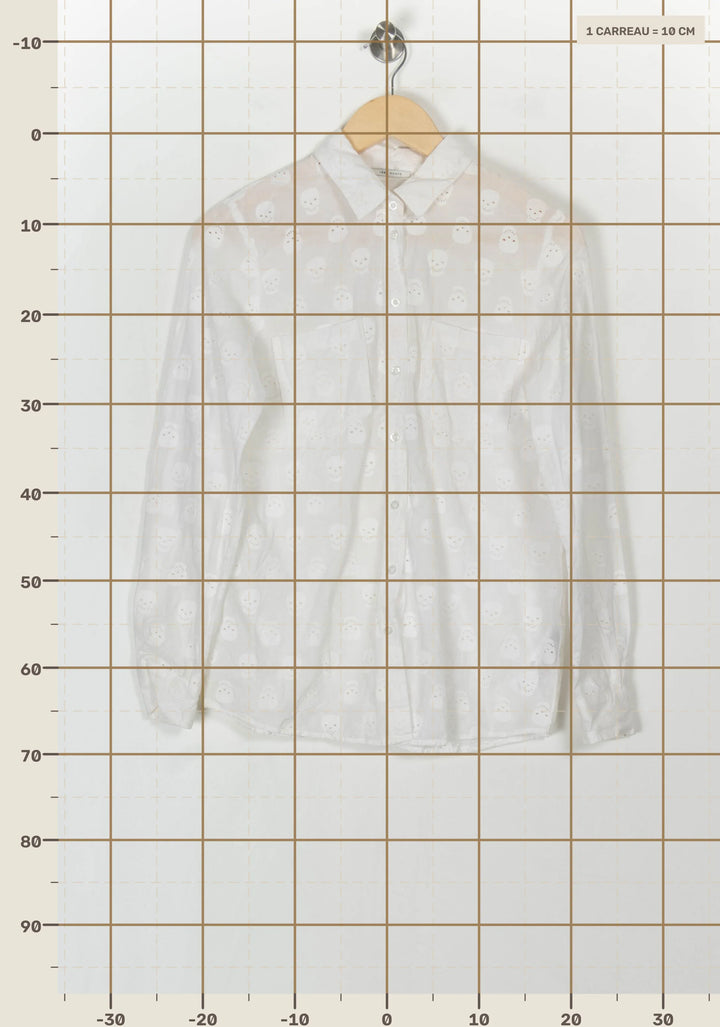 Chemise Blanche - Taille S/36 de la marque IKKS | PARAD121576 - Vendu par Paradigme - Image 4