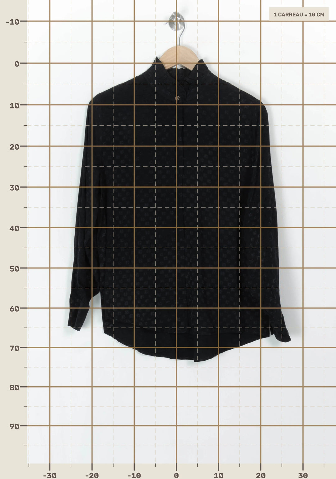 Blouse Noire - Taille M/38 de la marque Claudie Pierlot | PARAD121577 - Vendu par Paradigme - Image 4
