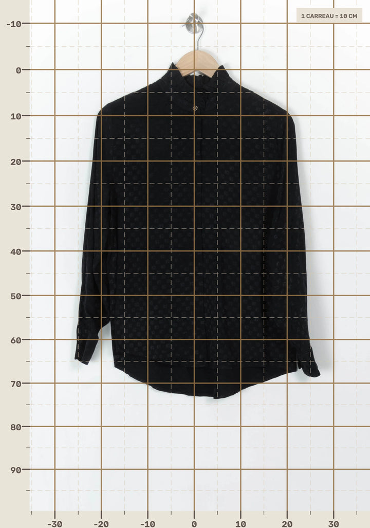Blouse Noire - Taille M/38 de la marque Claudie Pierlot | PARAD121577 - Vendu par Paradigme - Image 4