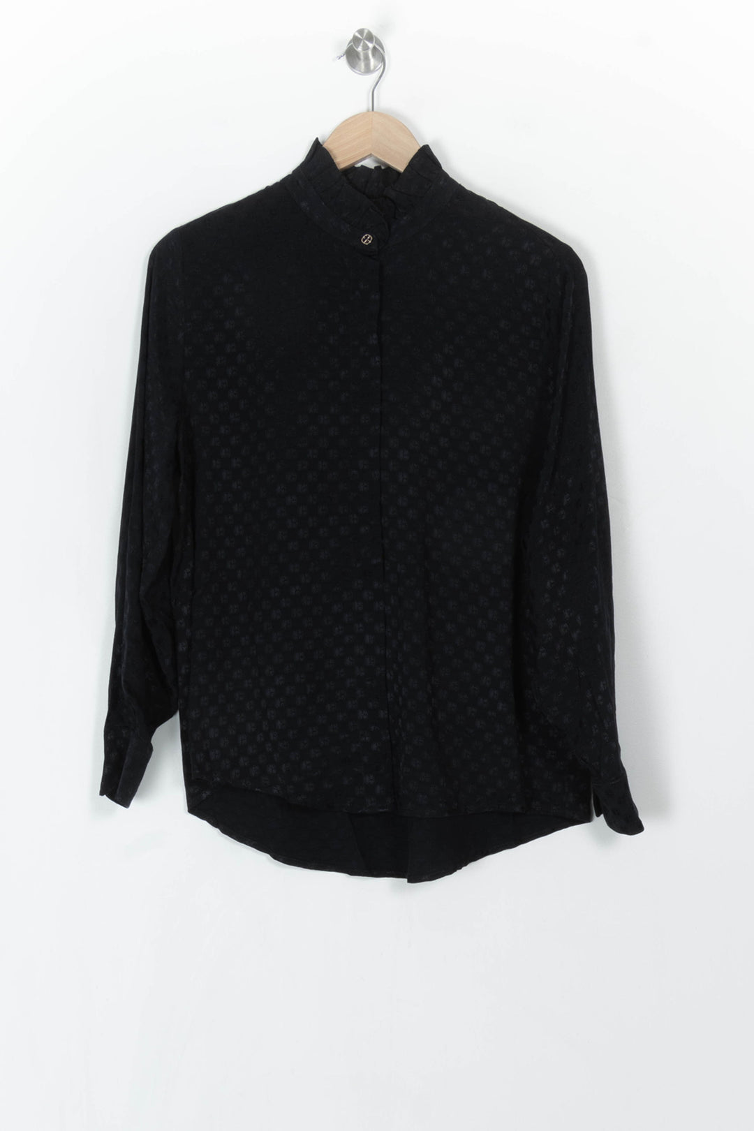 Blouse Noire - Taille M/38 de la marque Claudie Pierlot | PARAD121577 - Vendu par Paradigme - Image 2