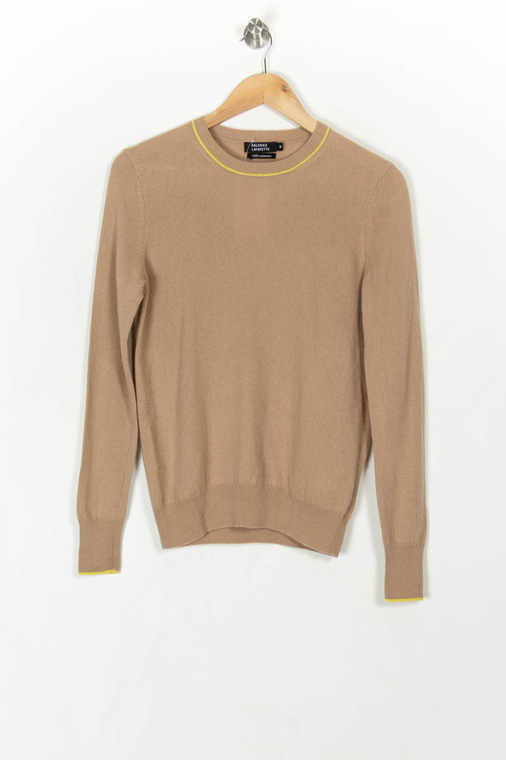 Pull Marron et Jaune - Taille M/38 de la marque Galeries Lafayette | PARAD121581 - Vendu par Paradigme - Image 2