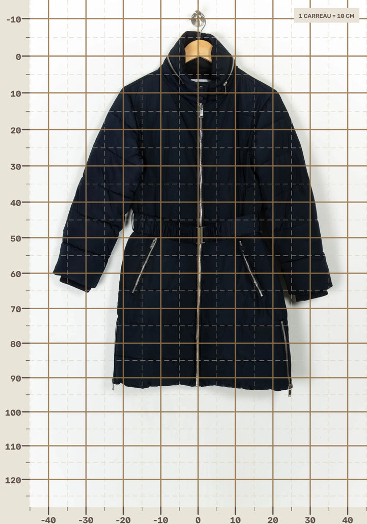 Doudoune Bleue - Taille S/36 de la marque Claudie Pierlot | PARAD121582 - Vendu par Paradigme - Image 4