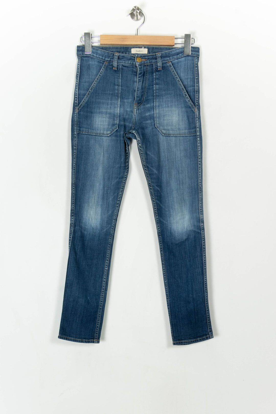 Jean Bleu - Taille XS/34 de la marque ba&amp;sh | PARAD121585 - Vendu par Paradigme - Image 2