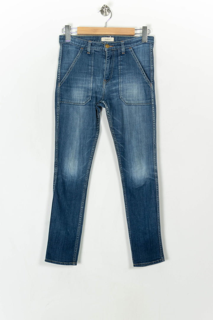 Jean Bleu - Taille XS/34 de la marque ba&amp;sh | PARAD121585 - Vendu par Paradigme - Image 2
