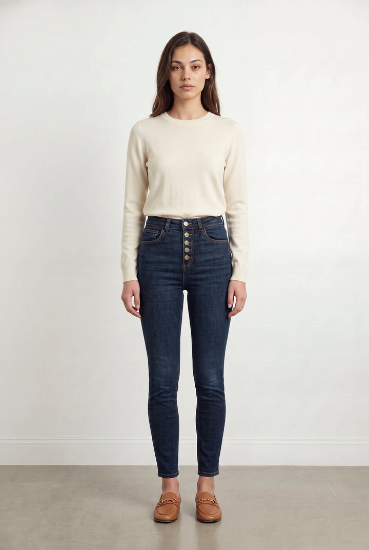 Jean Skinny Bleu - Taille XS/34 de la marque Claudie Pierlot | PARAD121586 - Vendu par Paradigme - Image 1