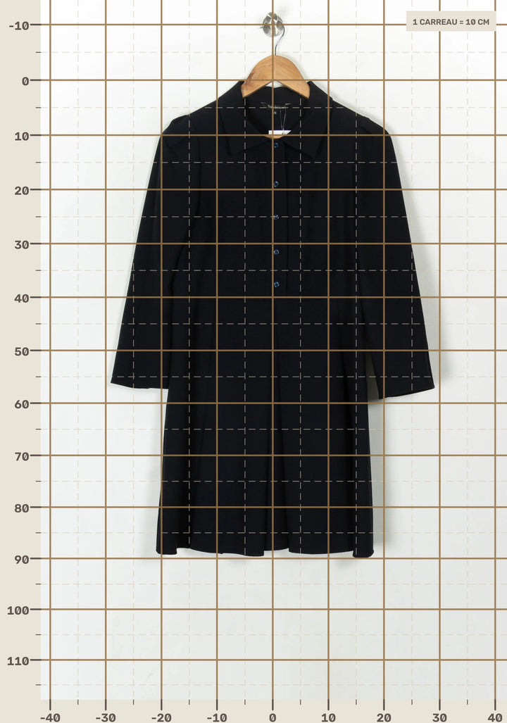 Robe Chemise Bleu - Taille M/38 de la marque Tara Jarmon | PARAD121587 - Vendu par Paradigme - Image 4