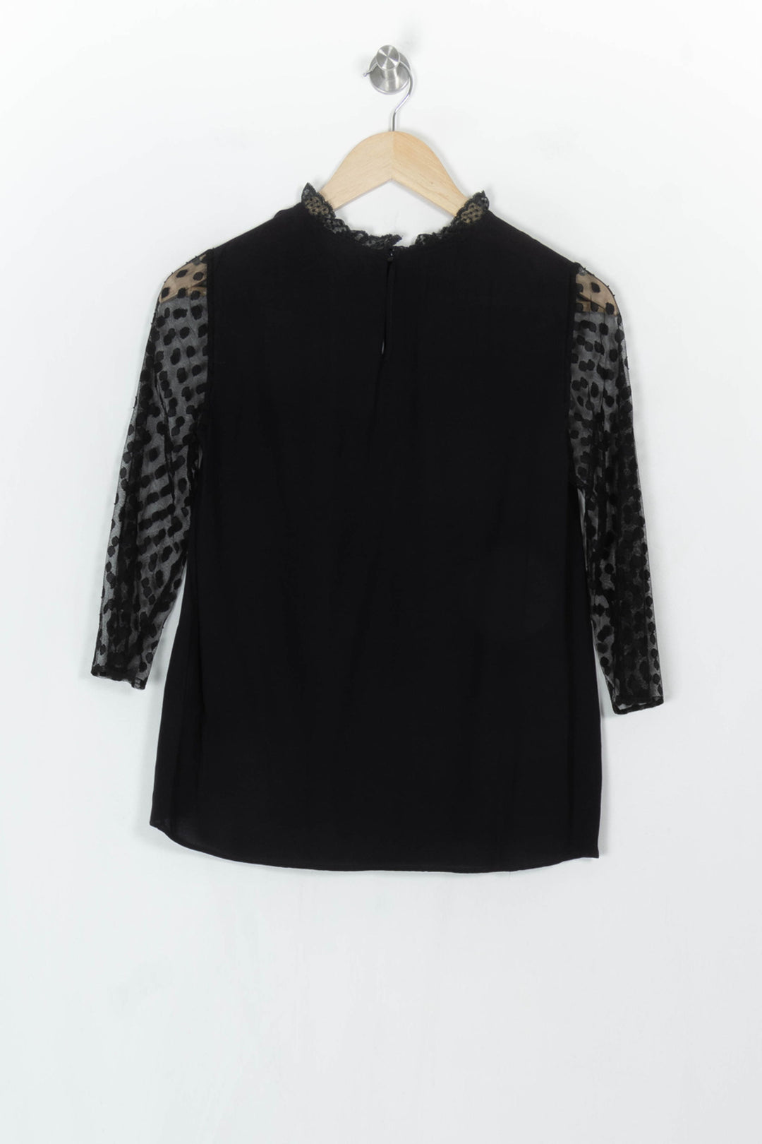 Blouse Noire - Taille S/36 de la marque Claudie Pierlot | PARAD121589 - Vendu par Paradigme - Image 5