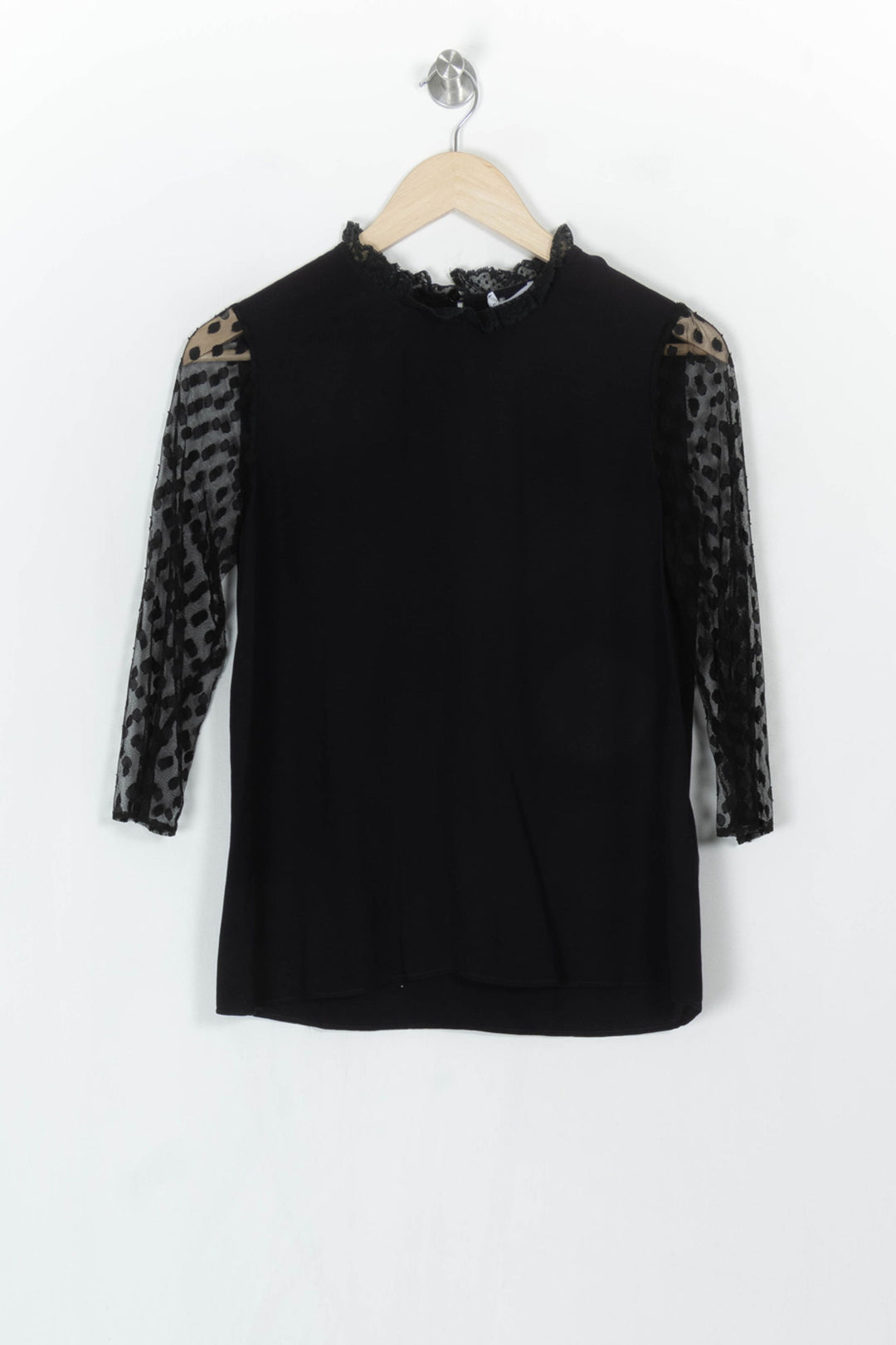 Blouse Noire - Taille S/36 de la marque Claudie Pierlot | PARAD121589 - Vendu par Paradigme - Image 2