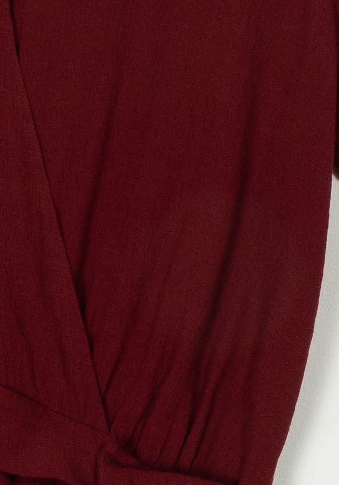 Robe Porte-feuille Bordeaux - Taille S/36 de la marque ba&amp;sh | PARAD121591 - Vendu par Paradigme - Image 3