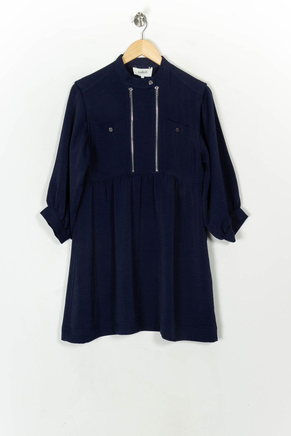 Robe Courte Bleue - Taille S/36 de la marque ba&sh | PARAD121595 - Vendu par Paradigme - Image 2