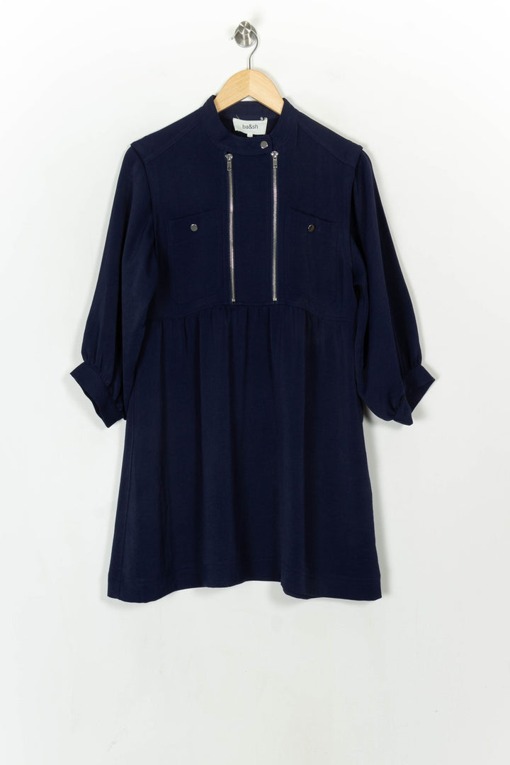 Robe Courte Bleue - Taille S/36 de la marque ba&amp;sh | PARAD121595 - Vendu par Paradigme - Image 2