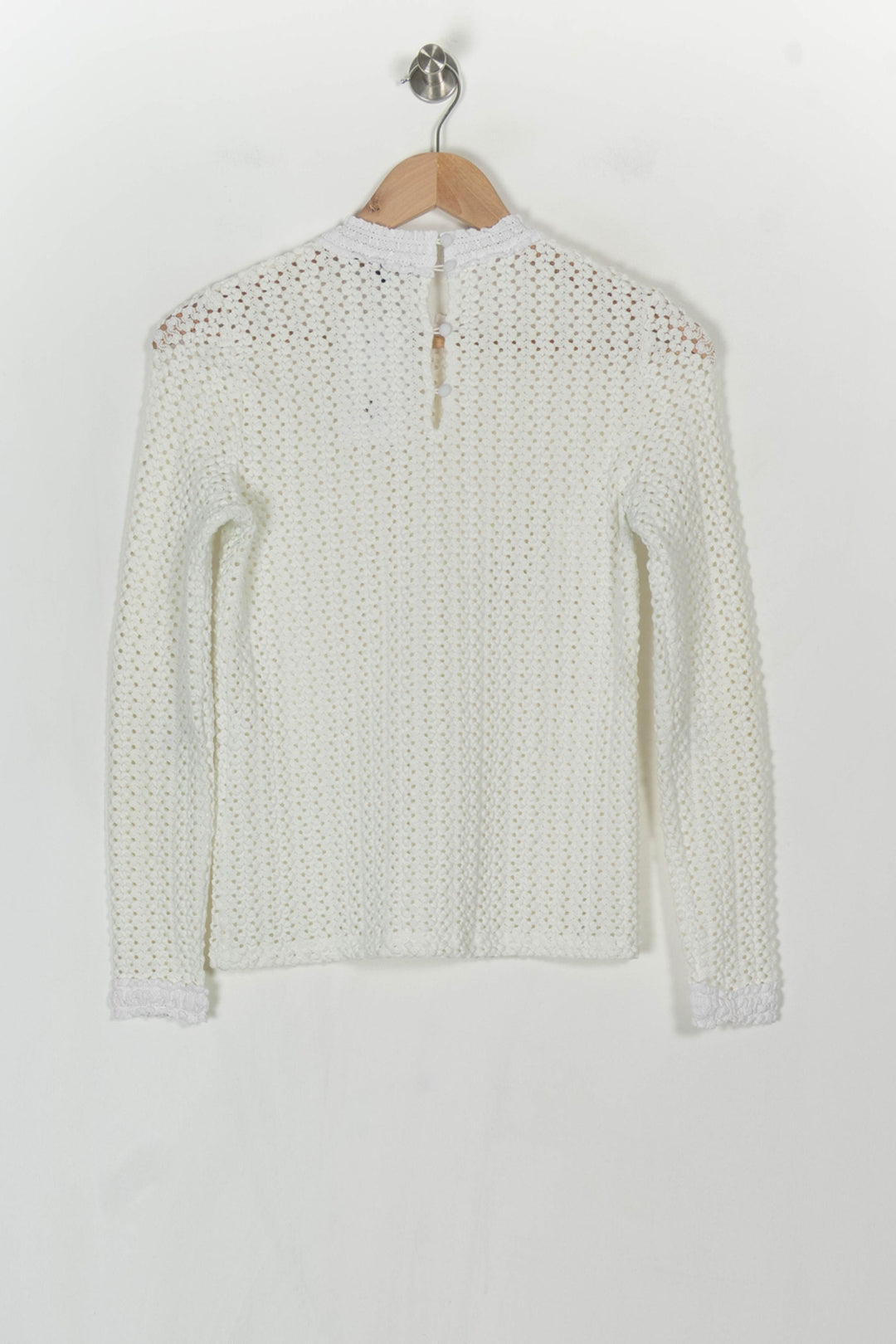 Blouse Blanche - Taille S/36 de la marque Maje | PARAD121596 - Vendu par Paradigme - Image 5