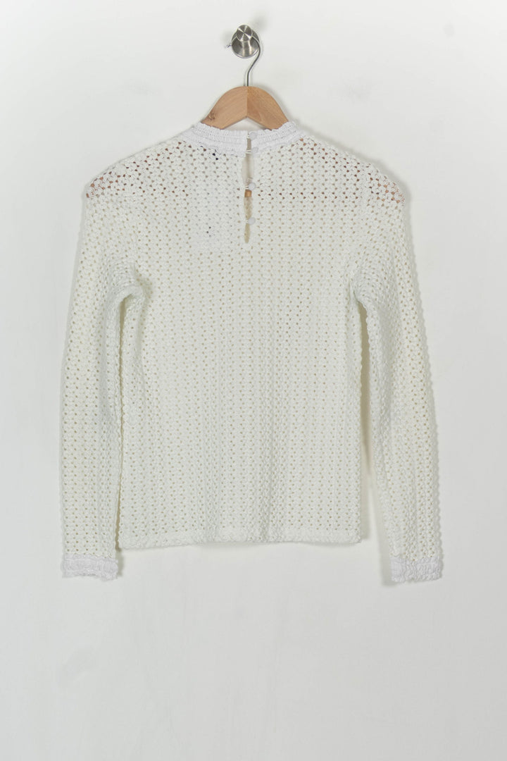Blouse Blanche - Taille S/36 de la marque Maje | PARAD121596 - Vendu par Paradigme - Image 5