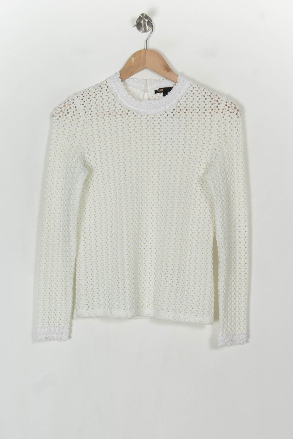 Blouse Blanche - Taille S/36 de la marque Maje | PARAD121596 - Vendu par Paradigme - Image 2
