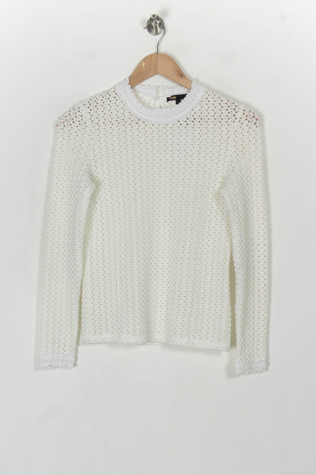 Blouse Blanche - Taille S/36 de la marque Maje | PARAD121596 - Vendu par Paradigme - Image 2