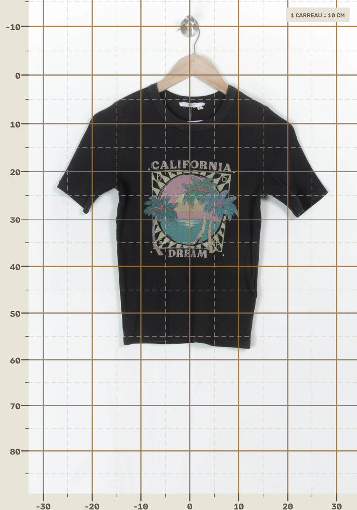 Tee-shirt Noir - Taille XS/34 de la marque ba&amp;sh | PARAD121599 - Vendu par Paradigme - Image 4