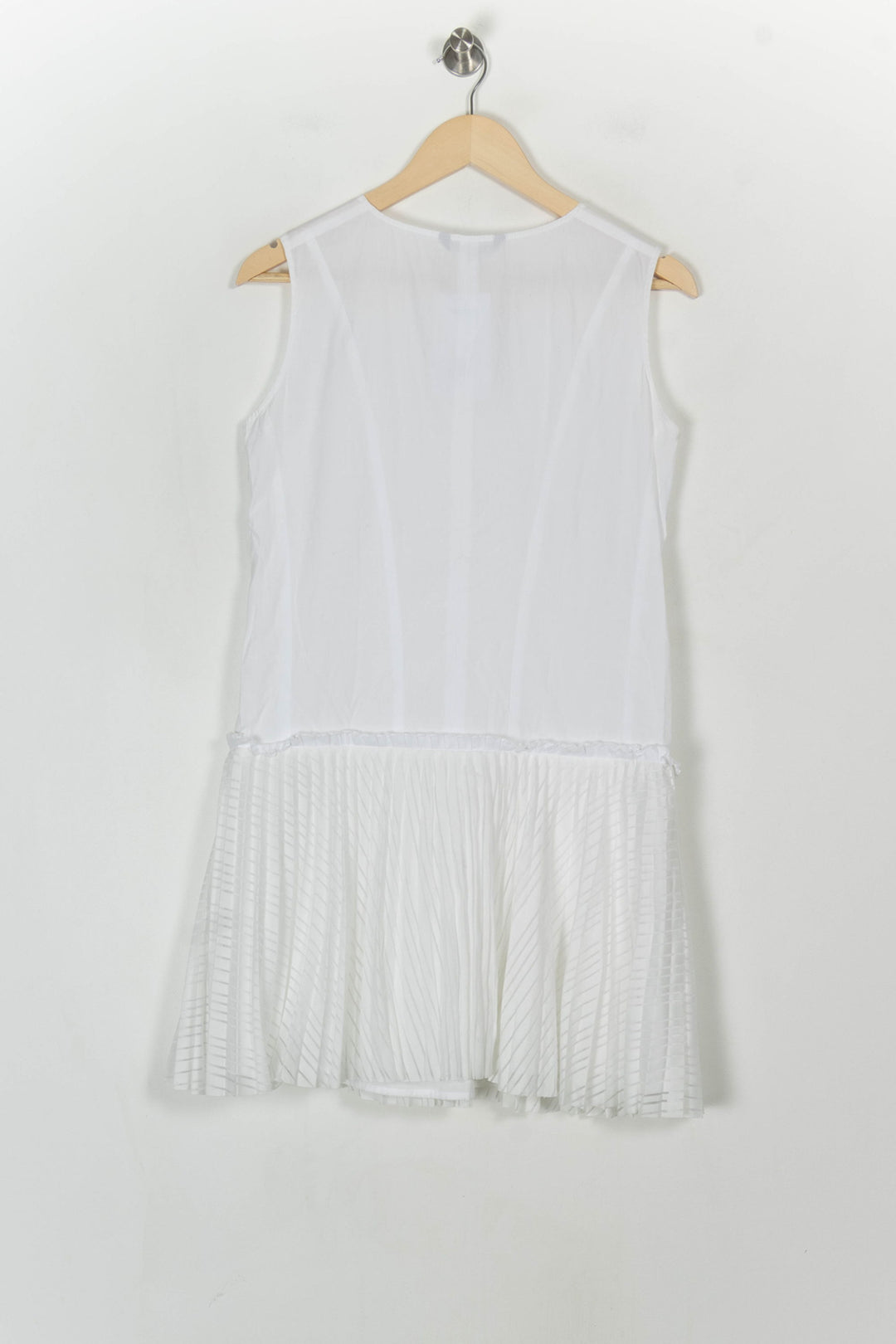 Robe Plissée Blanche - Taille M/38 de la marque Tara Jarmon | PARAD121601 - Vendu par Paradigme - Image 5