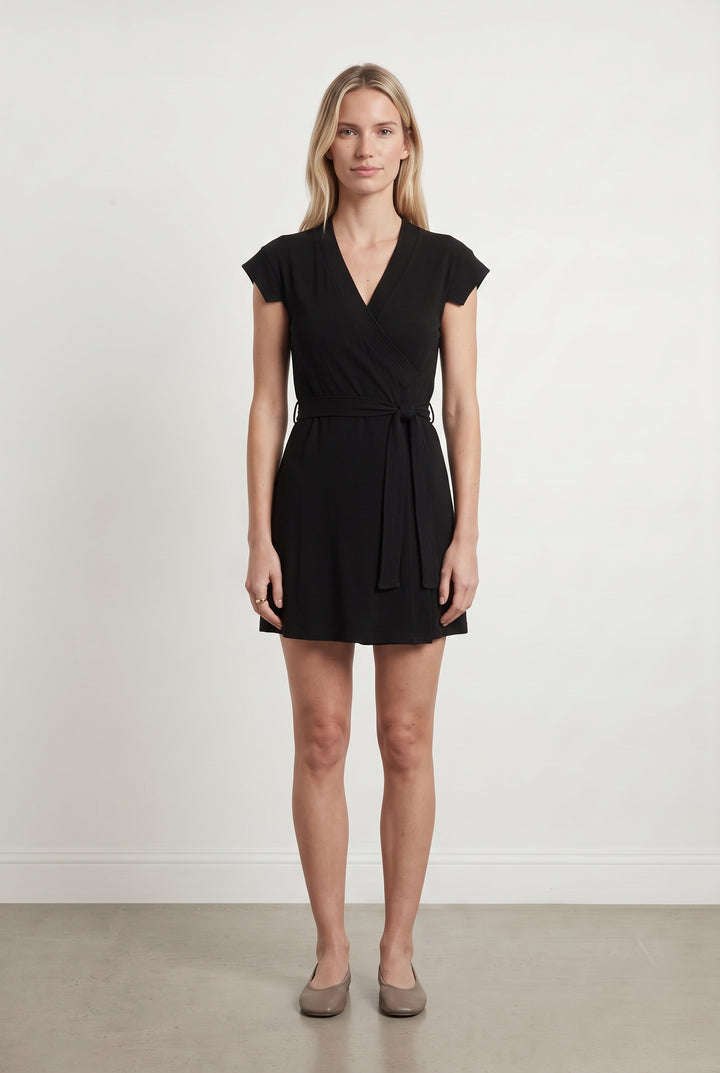 Robe Portefeuille Noire - Taille S/36 de la marque Soeur | PARAD121602 - Vendu par Paradigme - Image 1