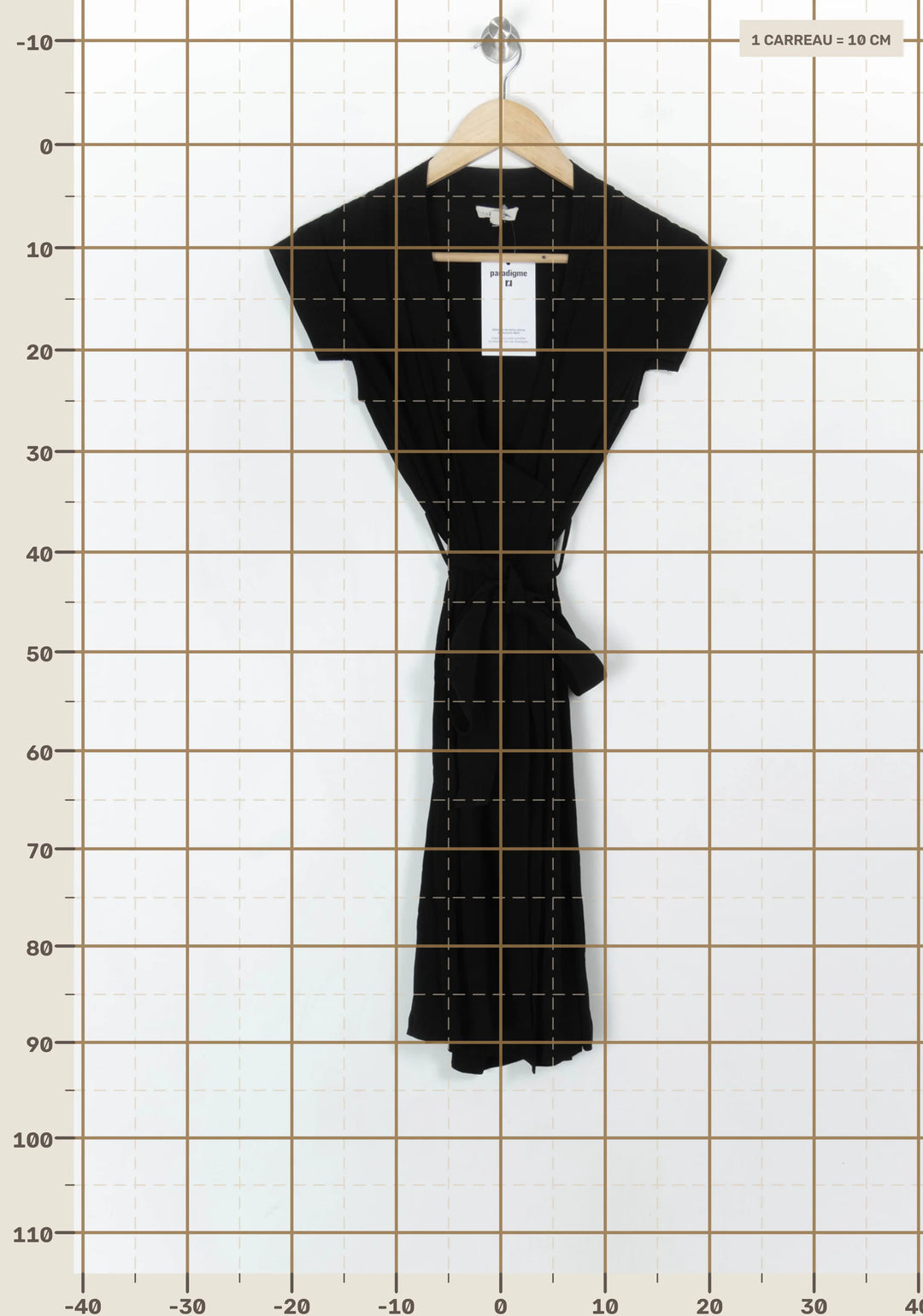 Robe Portefeuille Noire - Taille S/36 de la marque Soeur | PARAD121602 - Vendu par Paradigme - Image 4