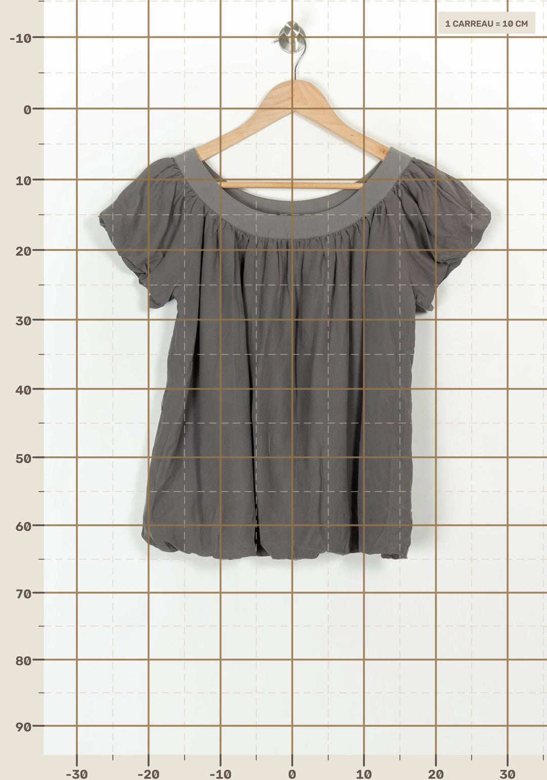 Blouse Grise - Taille S/36 de la marque IRO | PARAD121603 - Vendu par Paradigme - Image 4