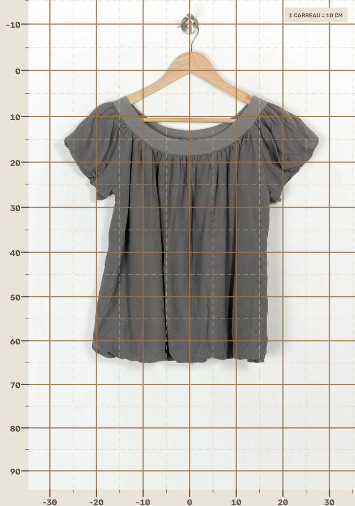 Blouse Grise - Taille S/36 de la marque IRO | PARAD121603 - Vendu par Paradigme - Image 4