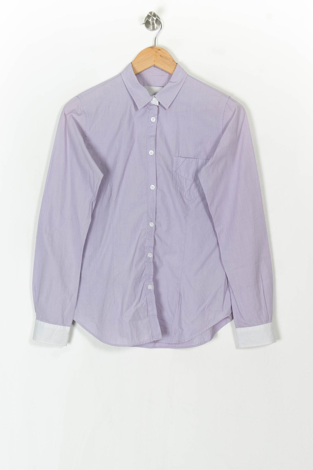 Chemise Violet et Blanche - Taille L/40 de la marque Zadig&amp;Voltaire | PARAD121605 - Vendu par Paradigme - Image 2