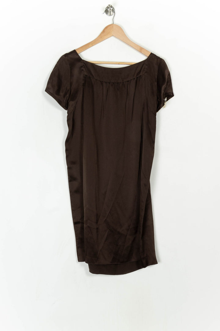Robe Courte Marron - Taille M/38 de la marque Gerard Darel | PARAD121606 - Vendu par Paradigme - Image 5