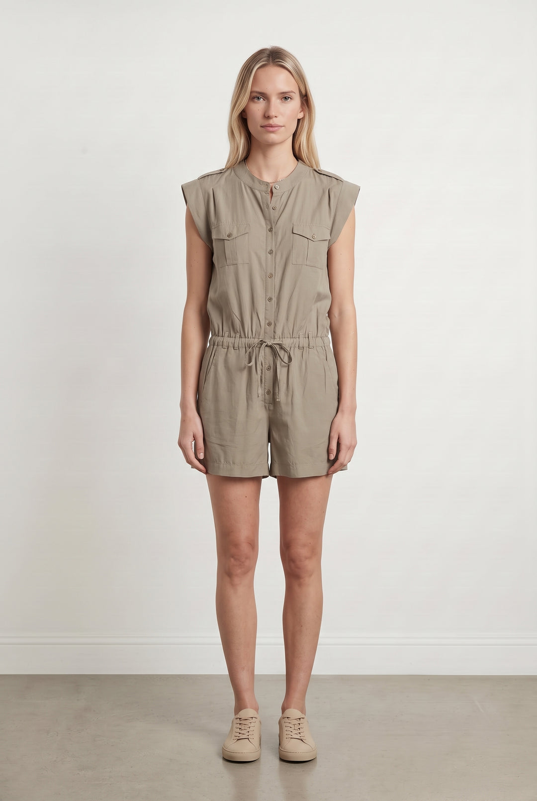 Combishort Beige - Taille M/38 de la marque IKKS | PARAD121607 - Vendu par Paradigme - Image 1