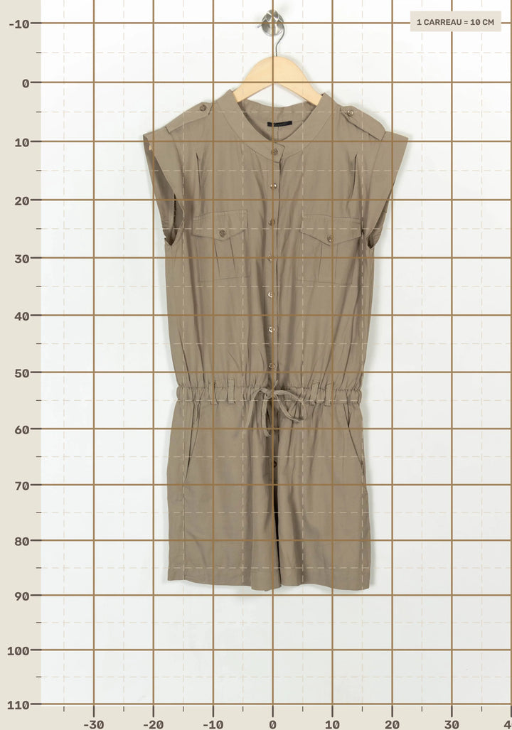 Combishort Beige - Taille M/38 de la marque IKKS | PARAD121607 - Vendu par Paradigme - Image 4