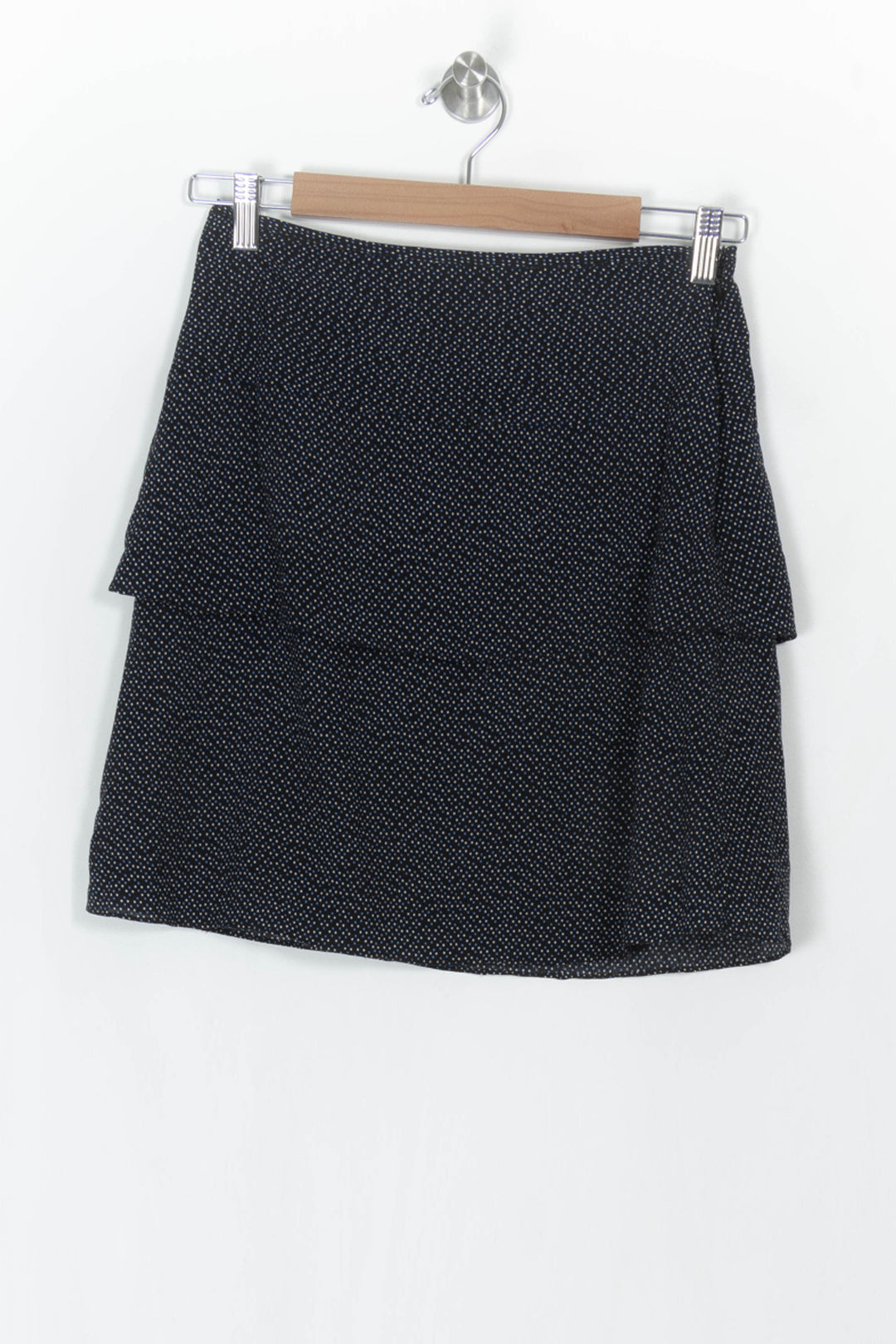 Jupe Courte Noire à Pois Blancs - Taille S/36 de la marque Caroll | PARAD121616 - Vendu par Paradigme - Image 2