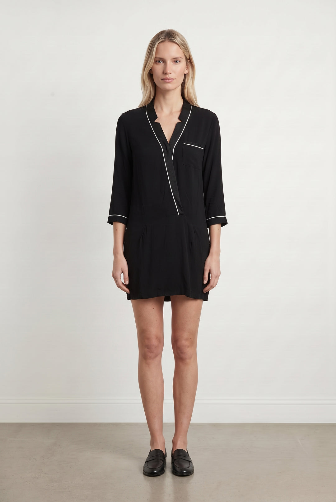 Robe Chemise Noire - Taille S/36 de la marque Gerard Darel | PARAD121617 - Vendu par Paradigme - Image 1