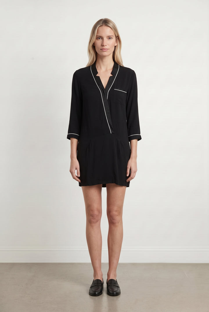 Robe Chemise Noire - Taille S/36 de la marque Gerard Darel | PARAD121617 - Vendu par Paradigme - Image 1