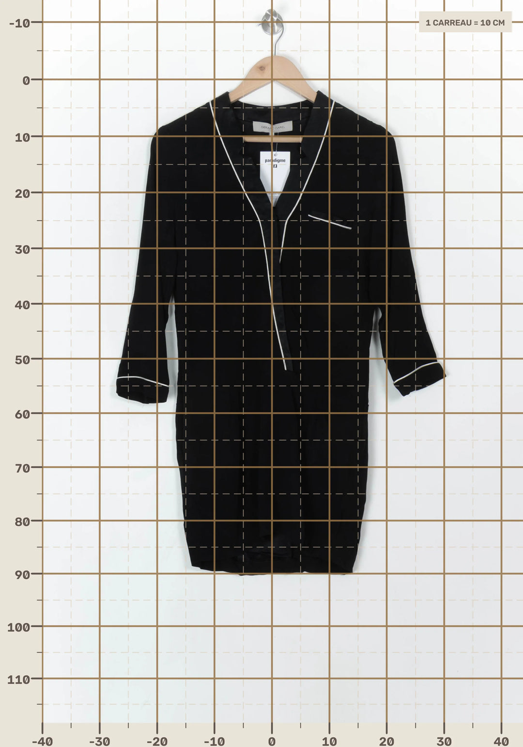 Robe Chemise Noire - Taille S/36 de la marque Gerard Darel | PARAD121617 - Vendu par Paradigme - Image 4