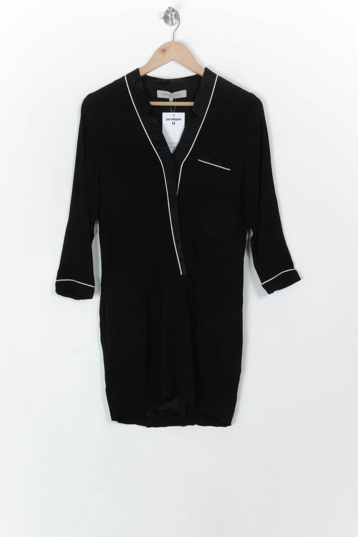 Robe Chemise Noire - Taille S/36 de la marque Gerard Darel | PARAD121617 - Vendu par Paradigme - Image 2