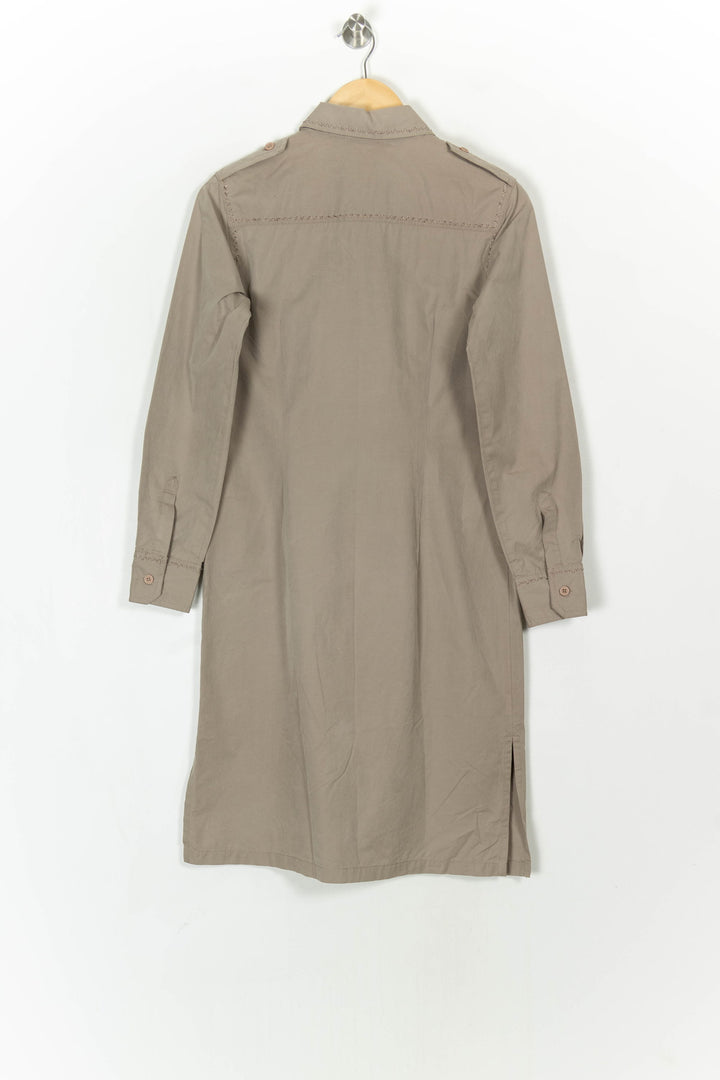 Robe Chemise Beige - Taille M/38 de la marque Gerard Darel | PARAD121619 - Vendu par Paradigme - Image 5