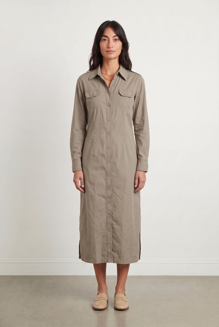 Robe Chemise Beige - Taille M/38 de la marque Gerard Darel | PARAD121619 - Vendu par Paradigme - Image 1