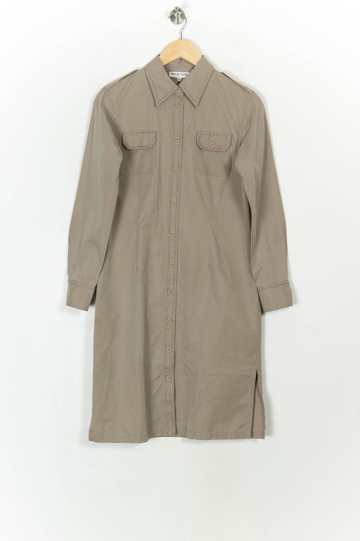 Robe Chemise Beige - Taille M/38 de la marque Gerard Darel | PARAD121619 - Vendu par Paradigme - Image 2