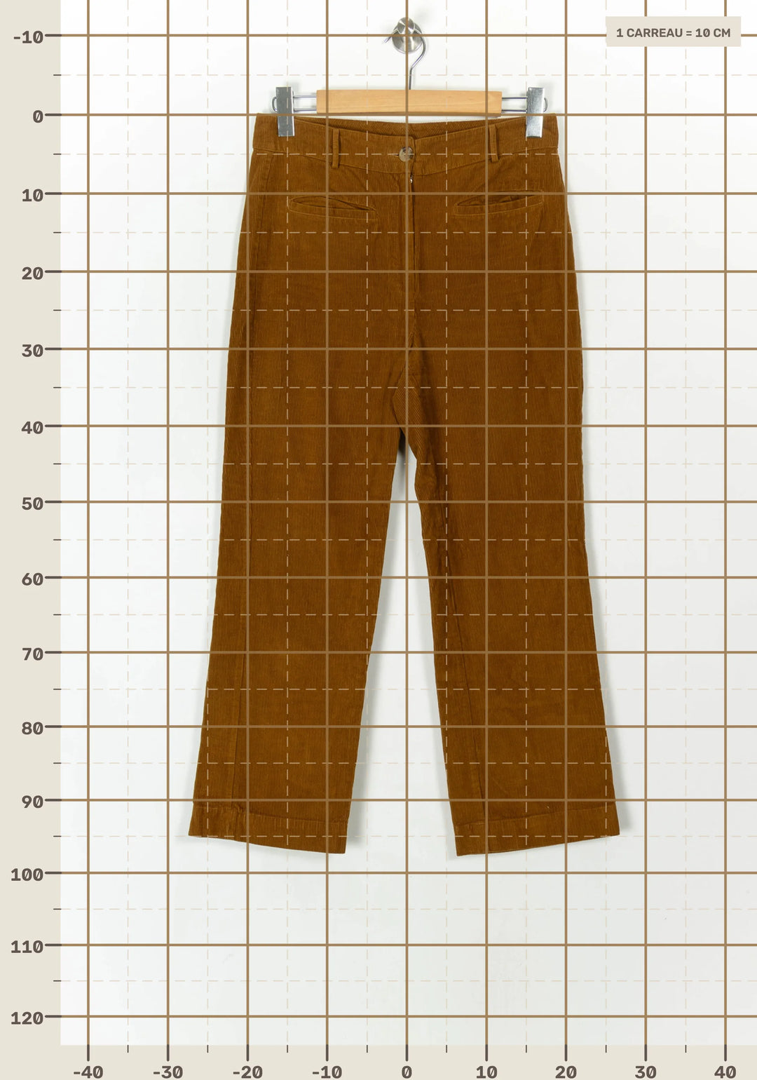 Pantalon Marron - Taille M/38 de la marque Petite Mendigote | PARAD121620 - Vendu par Paradigme - Image 4