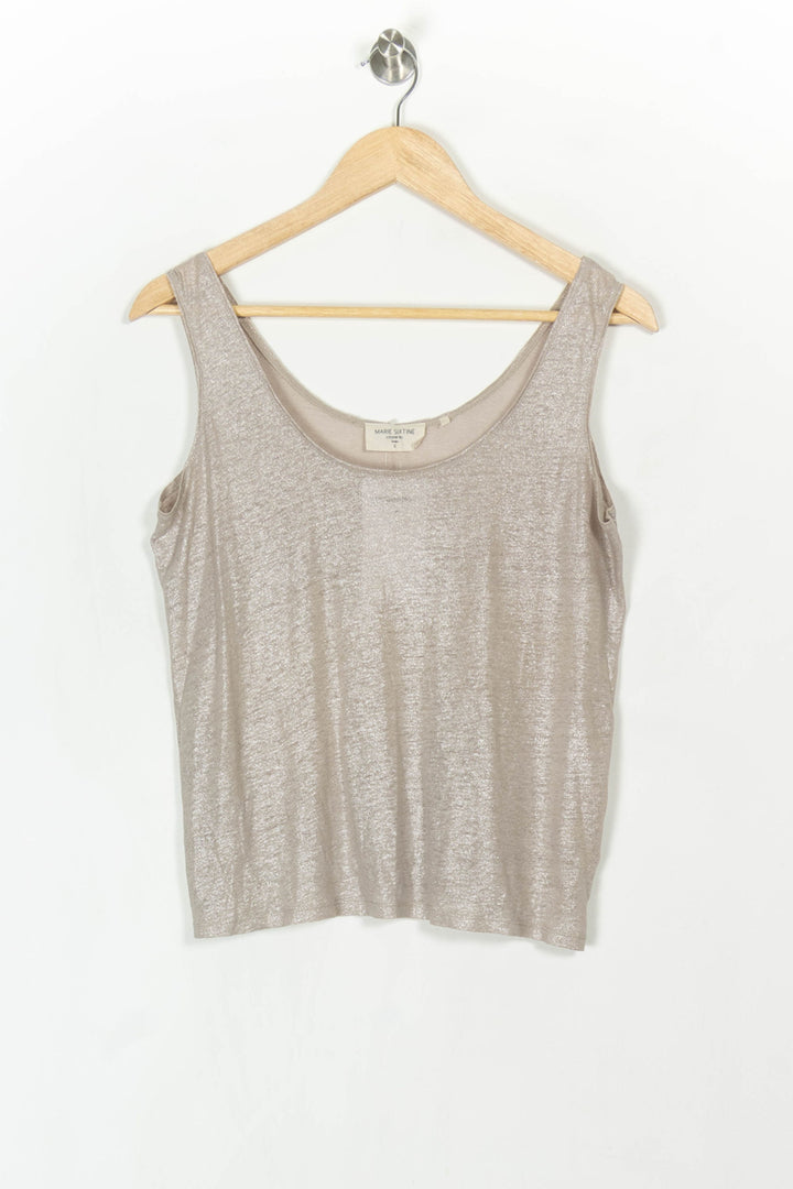 Débardeur Beige - Taille S/36 de la marque Marie Sixtine | PARAD121622 - Vendu par Paradigme - Image 2
