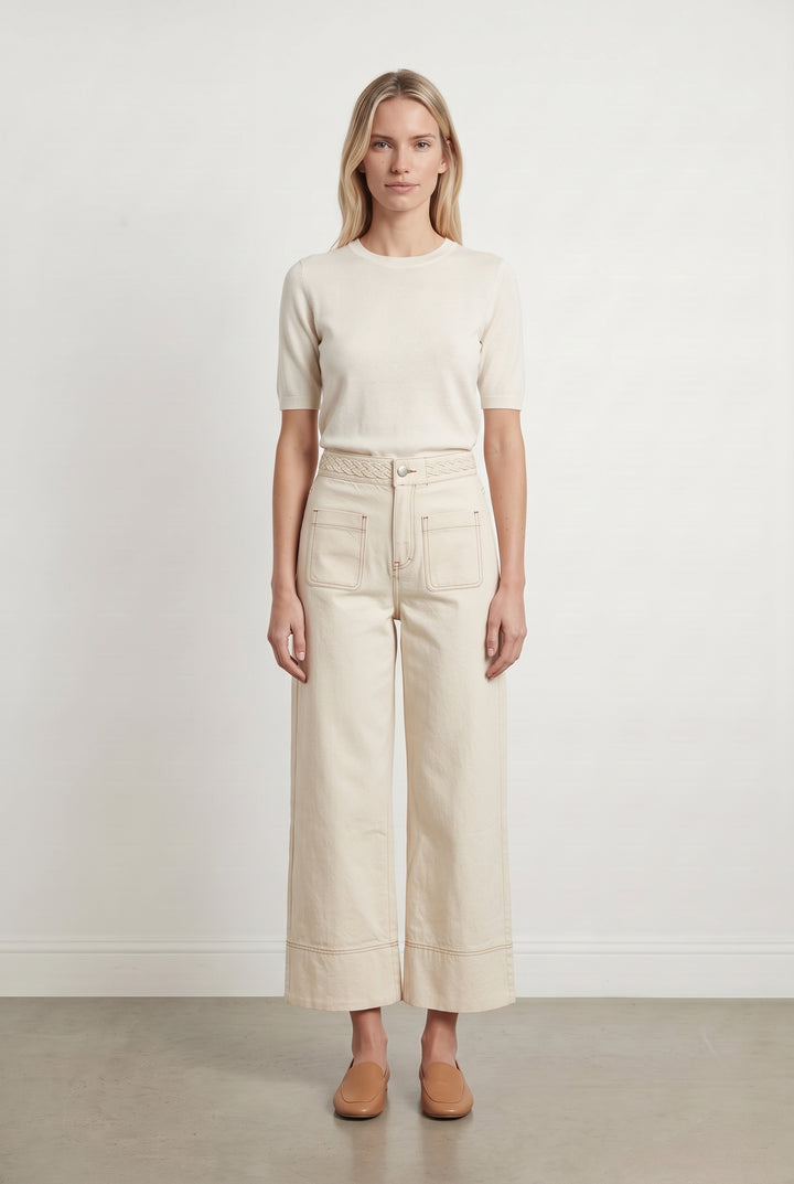 Pantalon Large Beige - Taille S/36 de la marque Suncoo | PARAD121624 - Vendu par Paradigme - Image 1