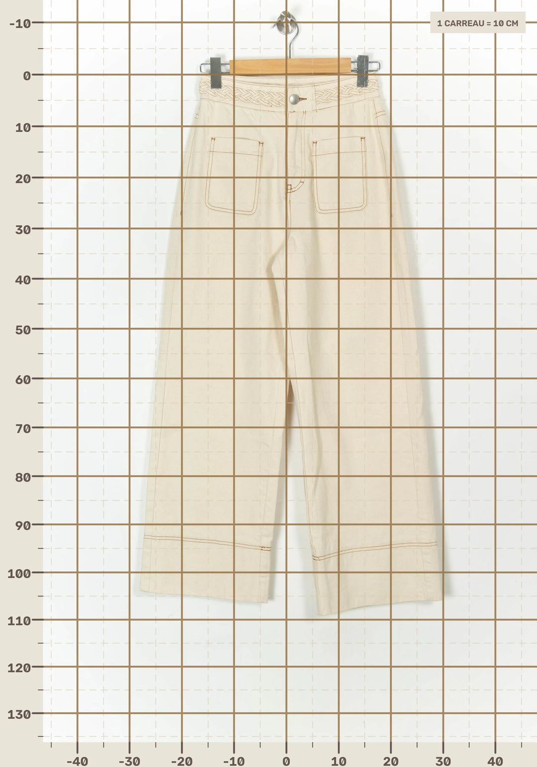 Pantalon Large Beige - Taille S/36 de la marque Suncoo | PARAD121624 - Vendu par Paradigme - Image 4