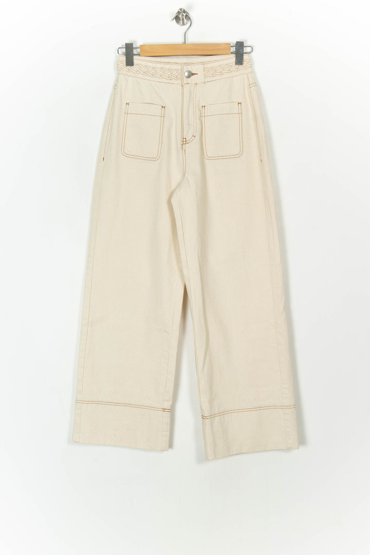 Pantalon Large Beige - Taille S/36 de la marque Suncoo | PARAD121624 - Vendu par Paradigme - Image 2